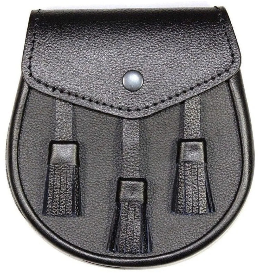 Kilt Sporran black classic design, Basic sporran Black 001