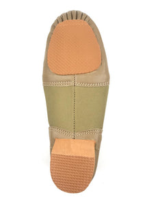 Jazz Shoes Slip On Leather and Neoprene Tan